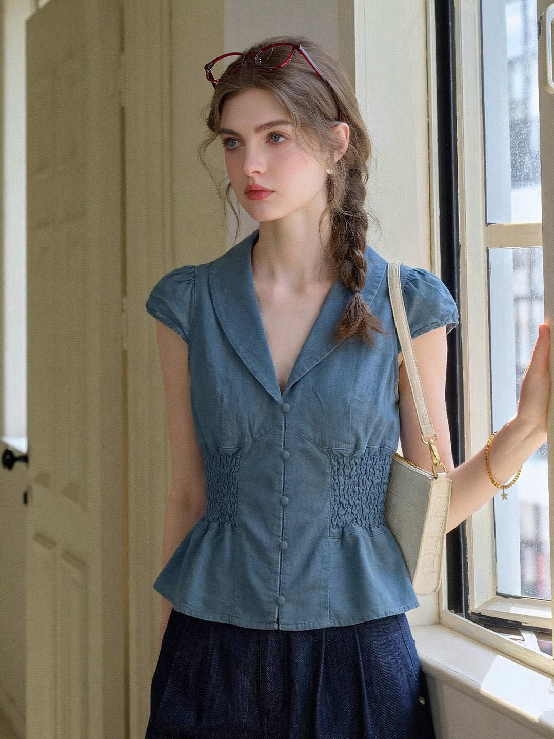 Dania V-Neck Waisted Top