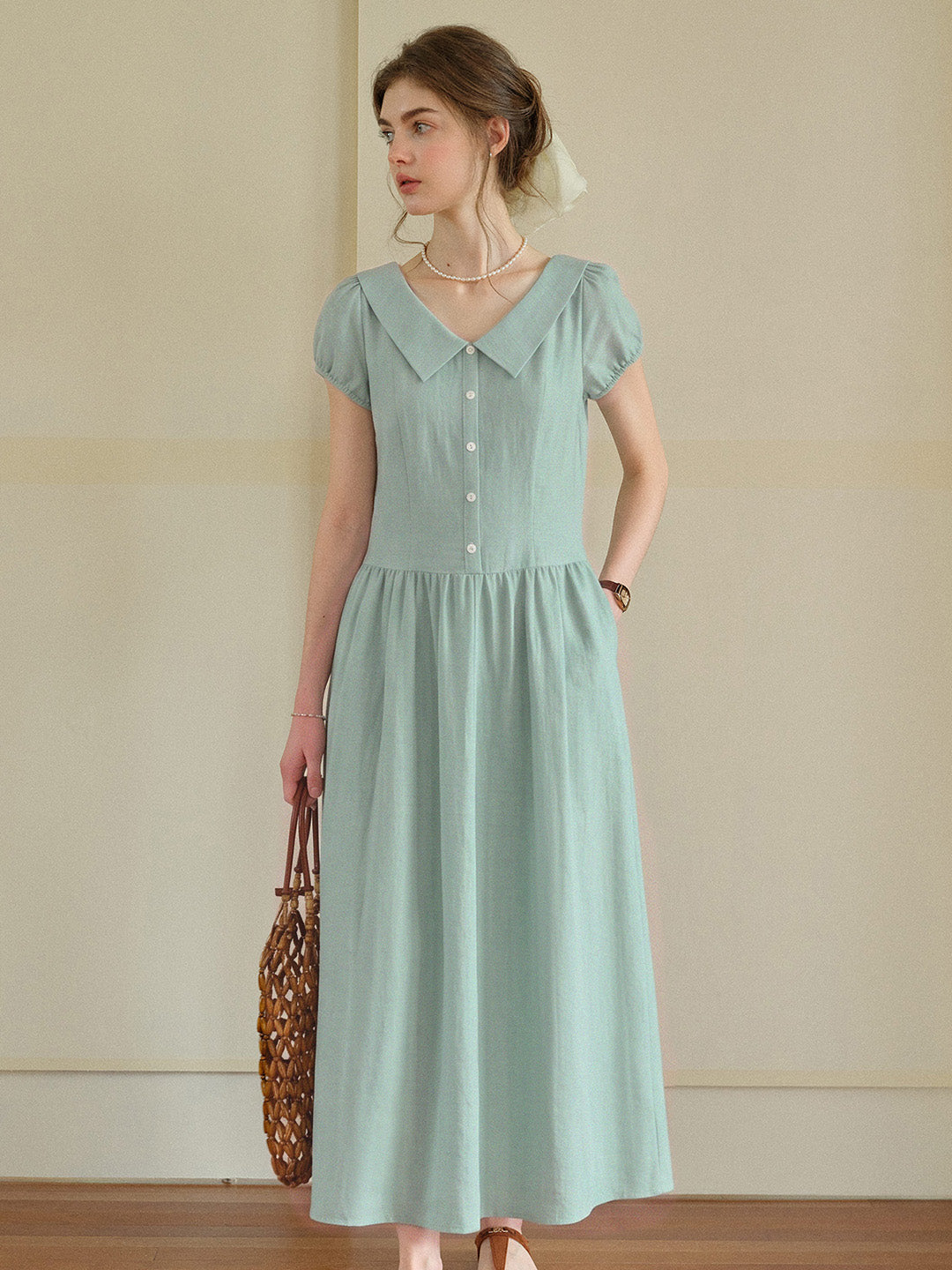 Selene 100%Cotton Loose Reversible 2 In 1 Dress