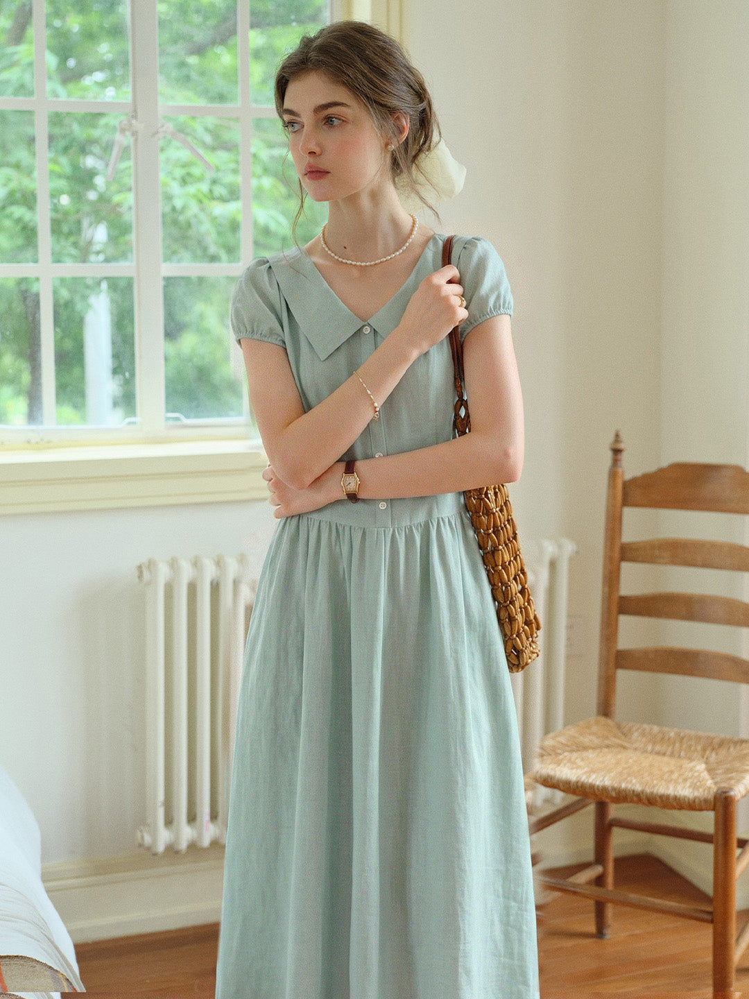 Selene 100%Cotton Loose Reversible 2 In 1 Dress