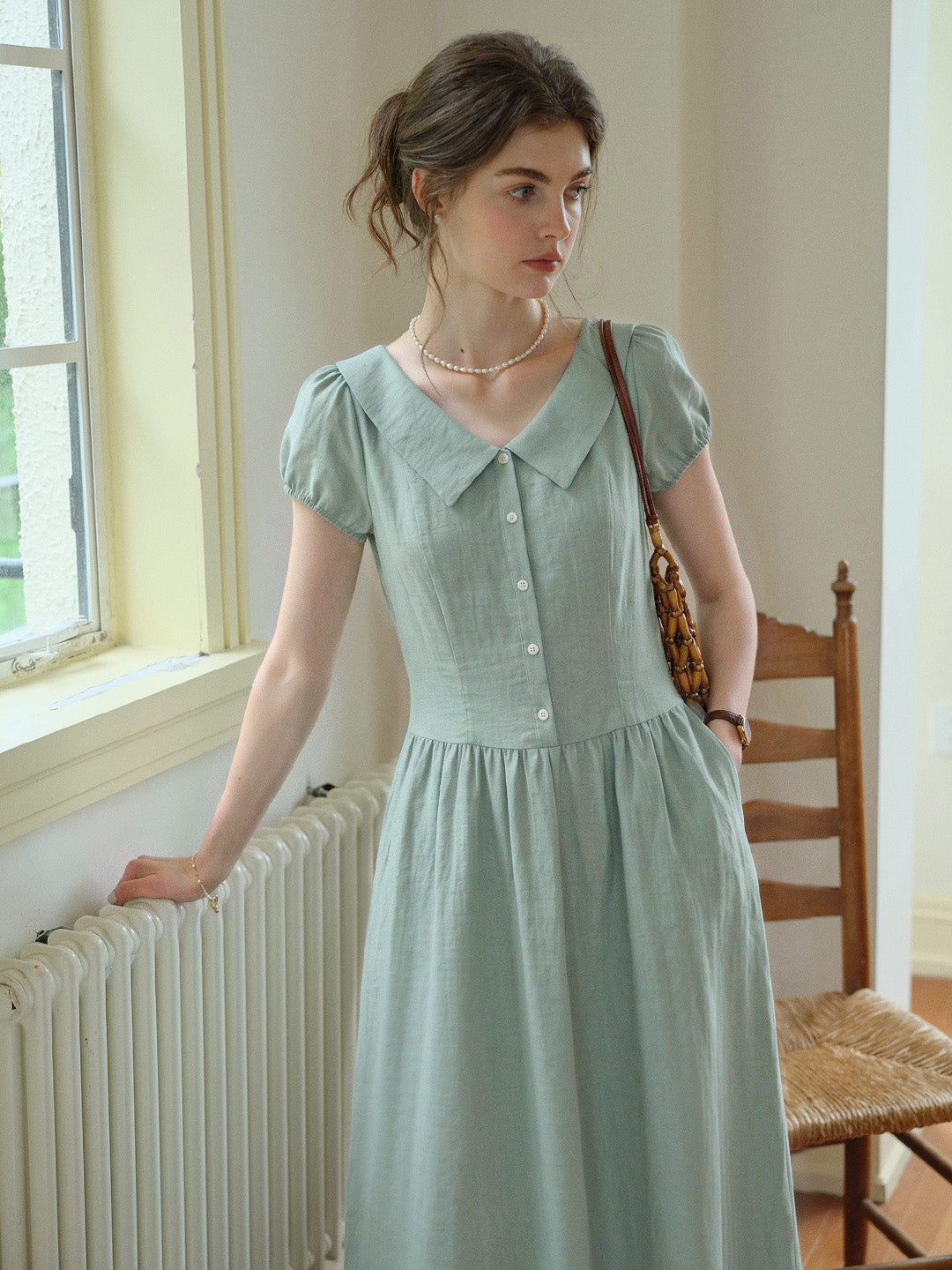 Selene 100%Cotton Loose Reversible 2 In 1 Dress