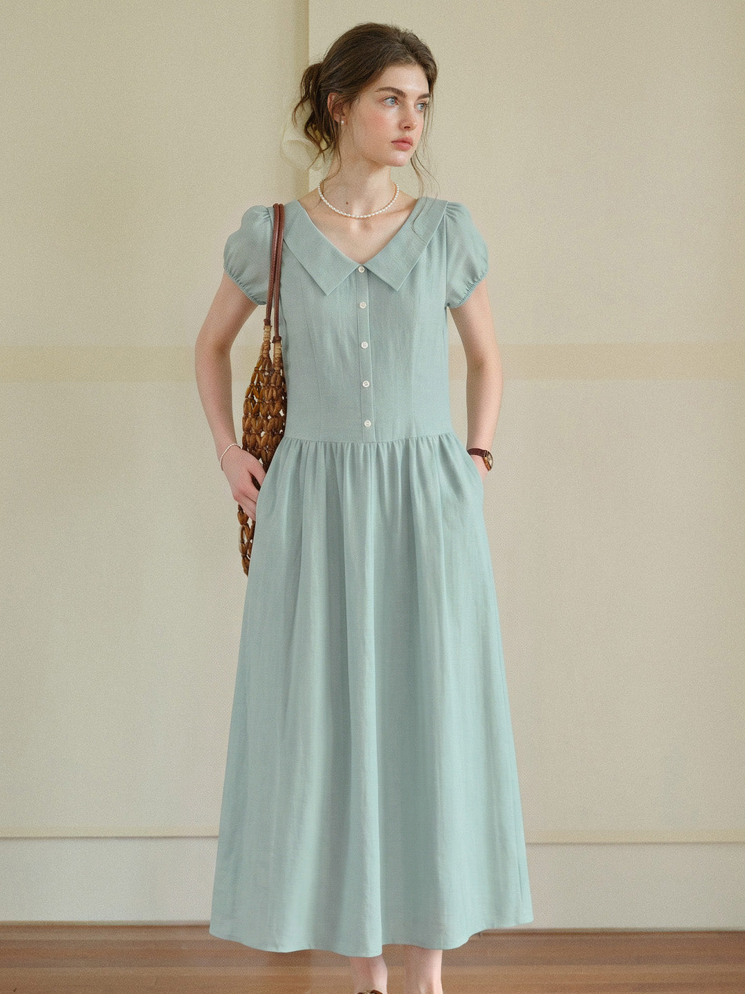 Selene 100%Cotton Loose Reversible 2 In 1 Dress