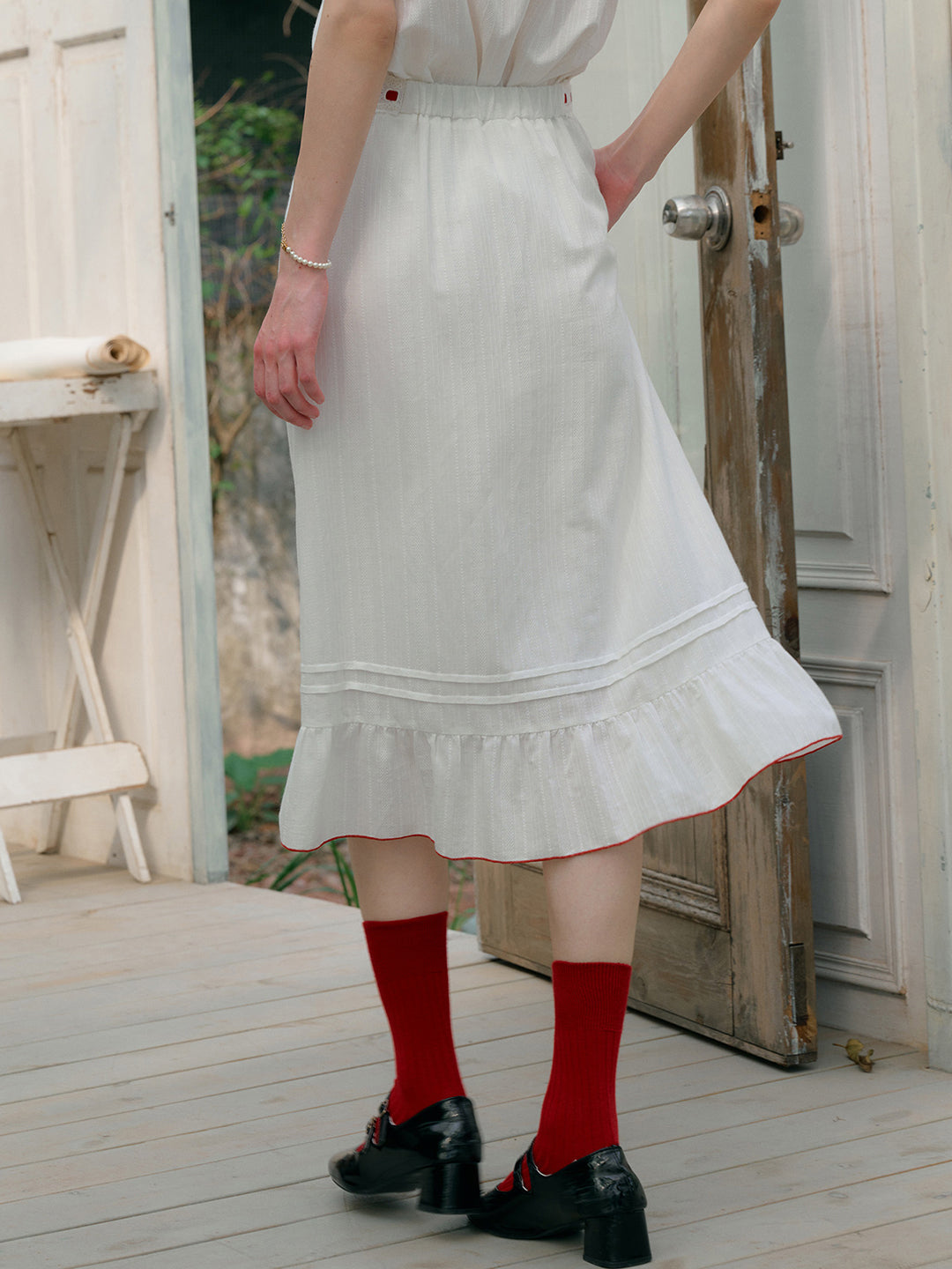 【Final Sale】Myla Midi 100% Cotton Skirt