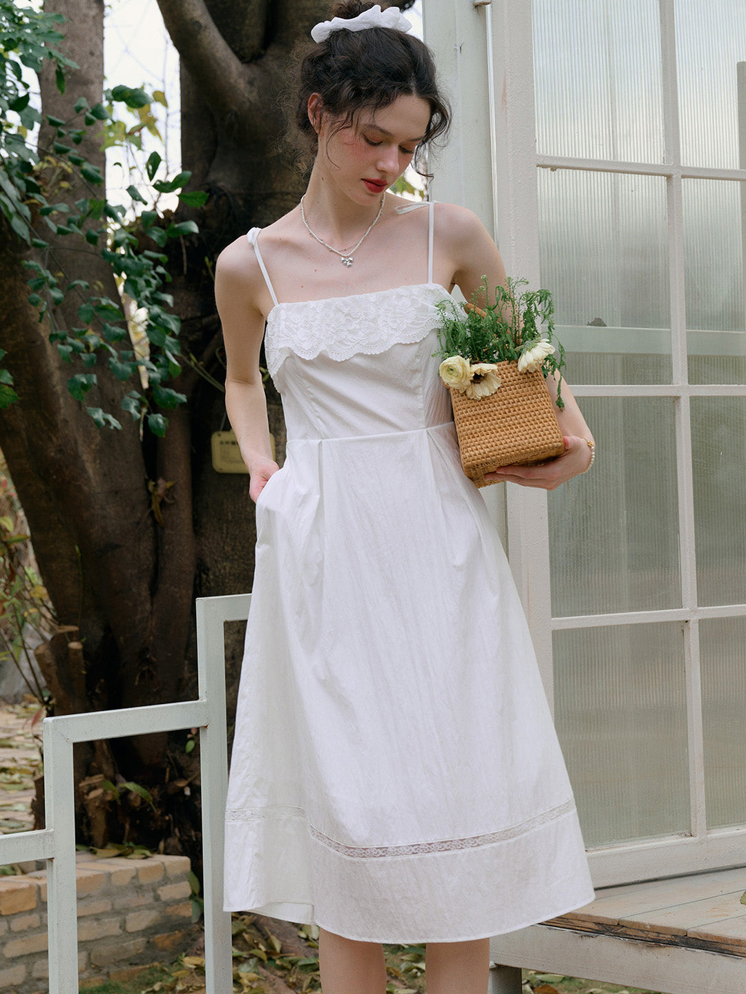 【Final Sale】Milena Round Neck Suspender Dress