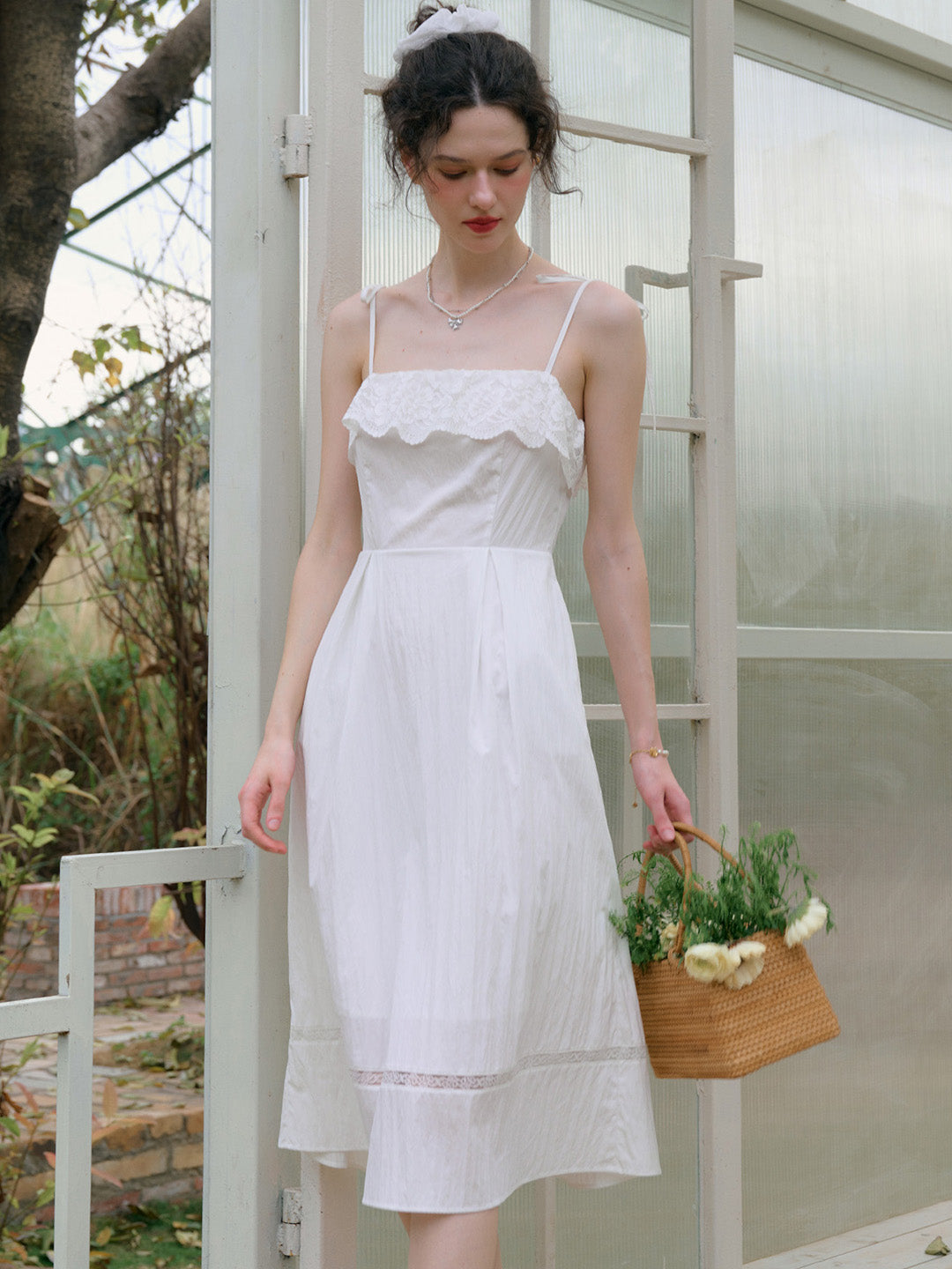 【Final Sale】Milena Round Neck Suspender Dress