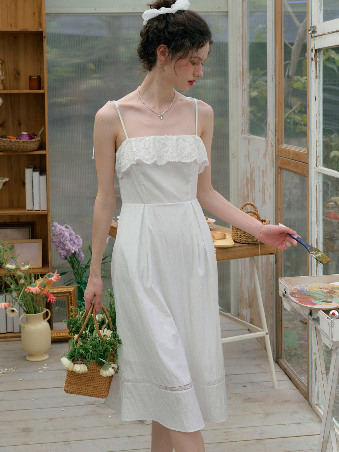 【Final Sale】Milena Round Neck Suspender Dress