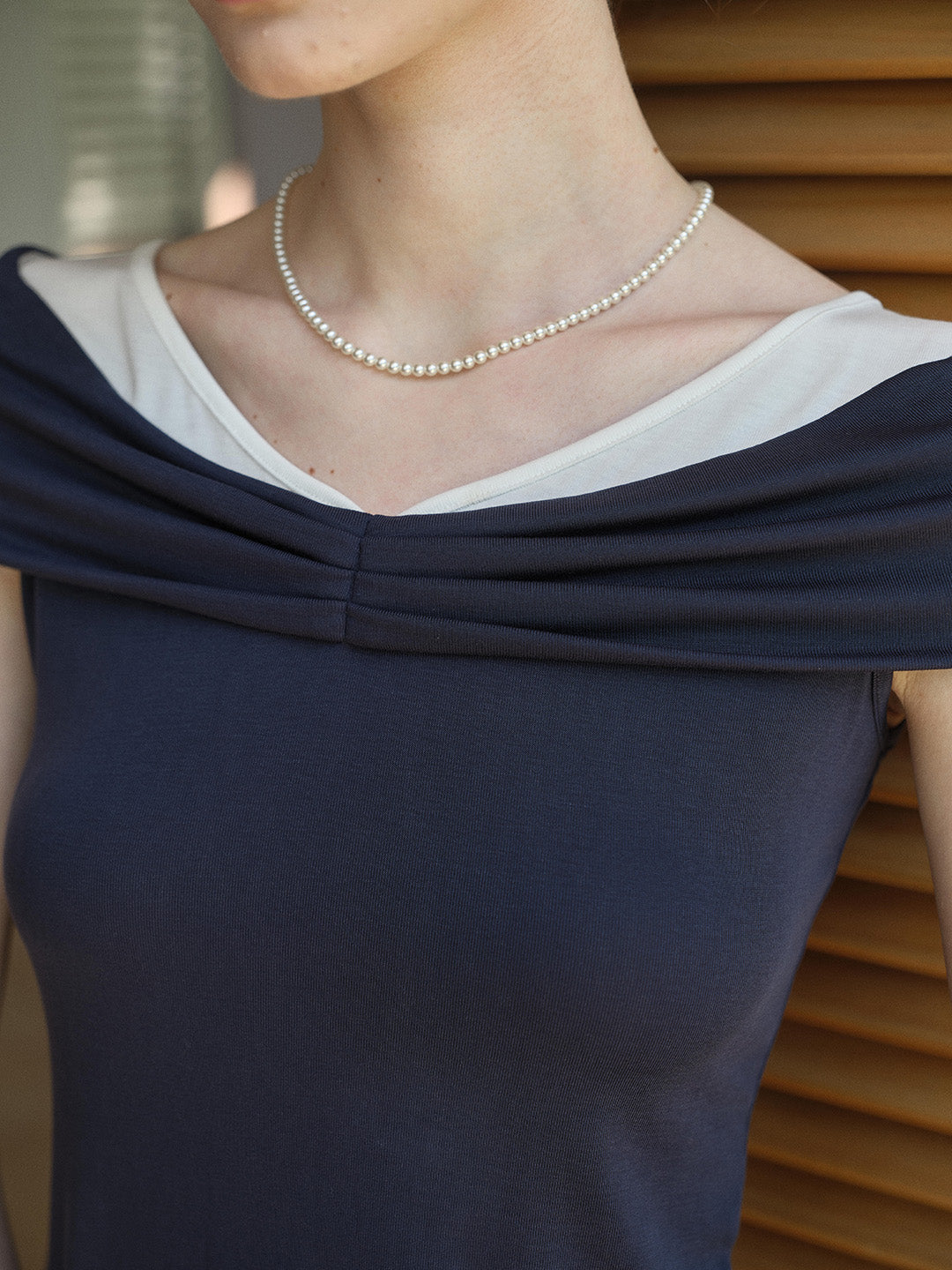 Clara V-Neck Knit Blouse