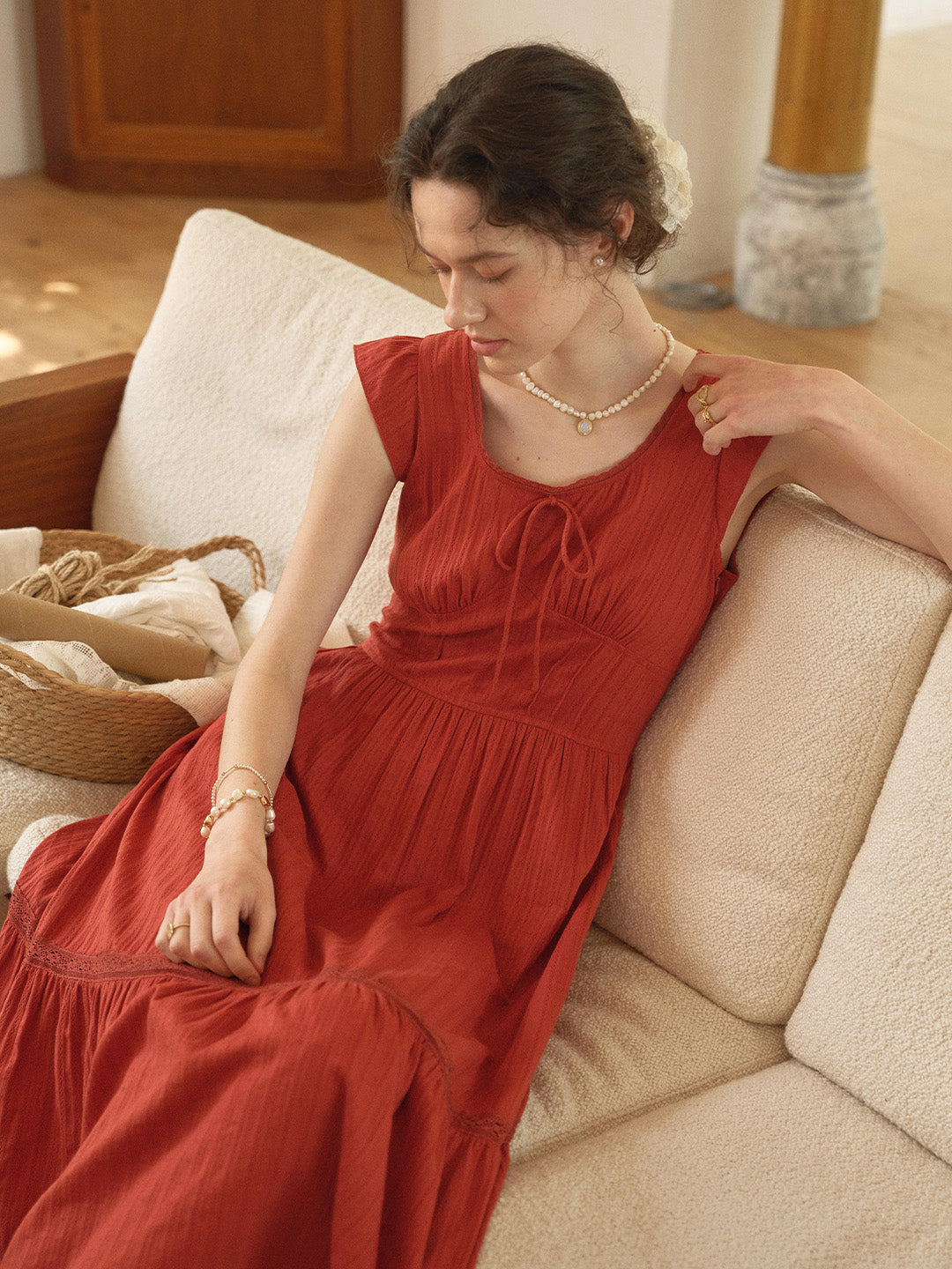 Tempest Round Neck 100% Cotton Dress