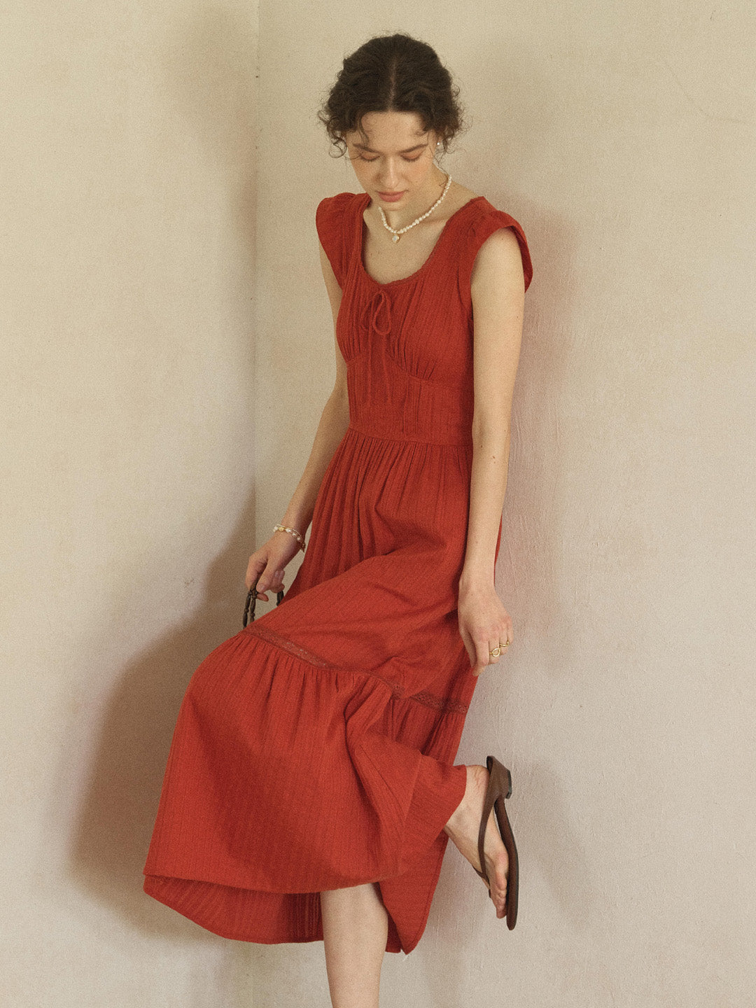 Tempest Round Neck 100% Cotton Dress