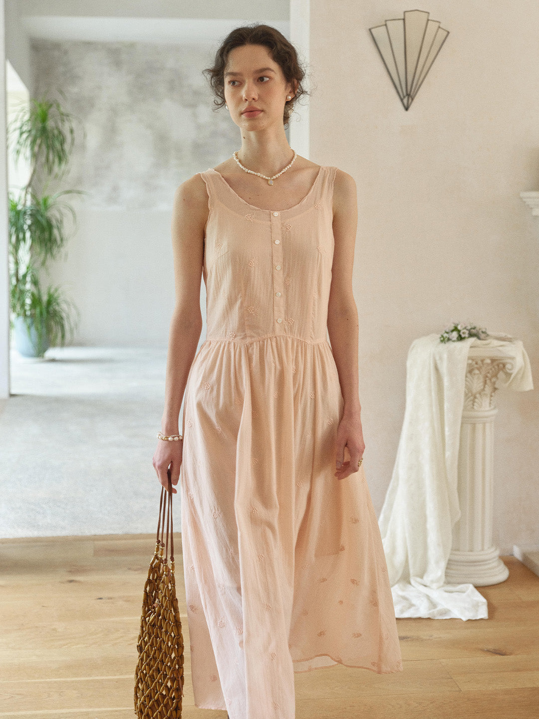 Lyric Round Neck 100% Cotton Dress