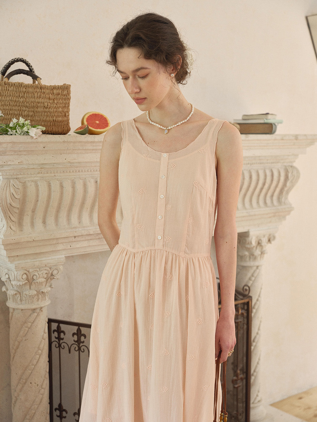 Lyric Round Neck 100% Cotton Dress