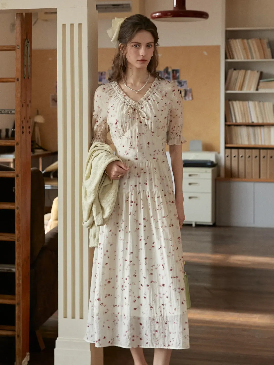 Sarahi V-Neck Floral Dress