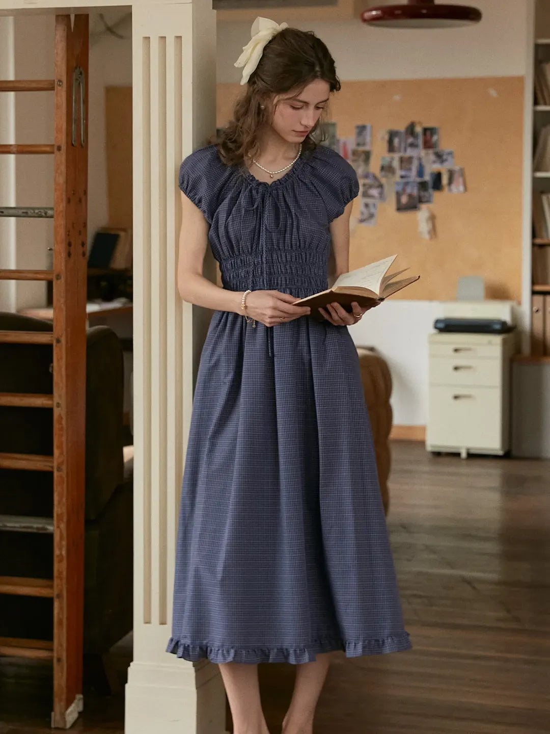 Baylee Round Neck Puff Sleeve Dress