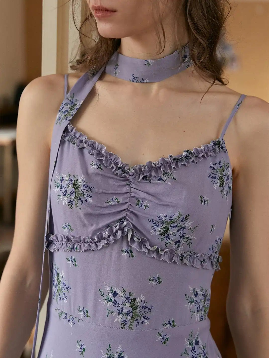 Kenia Floral Suspender Dress