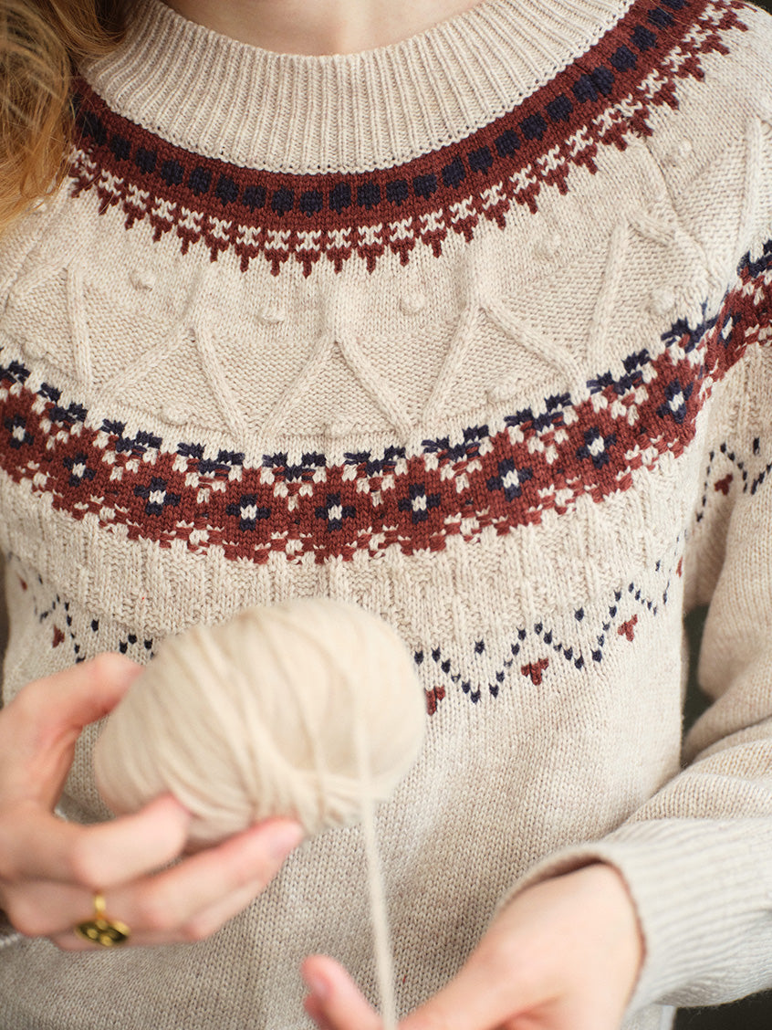 Kasandra Vintage Fair-Isle All-Purpose Sweater