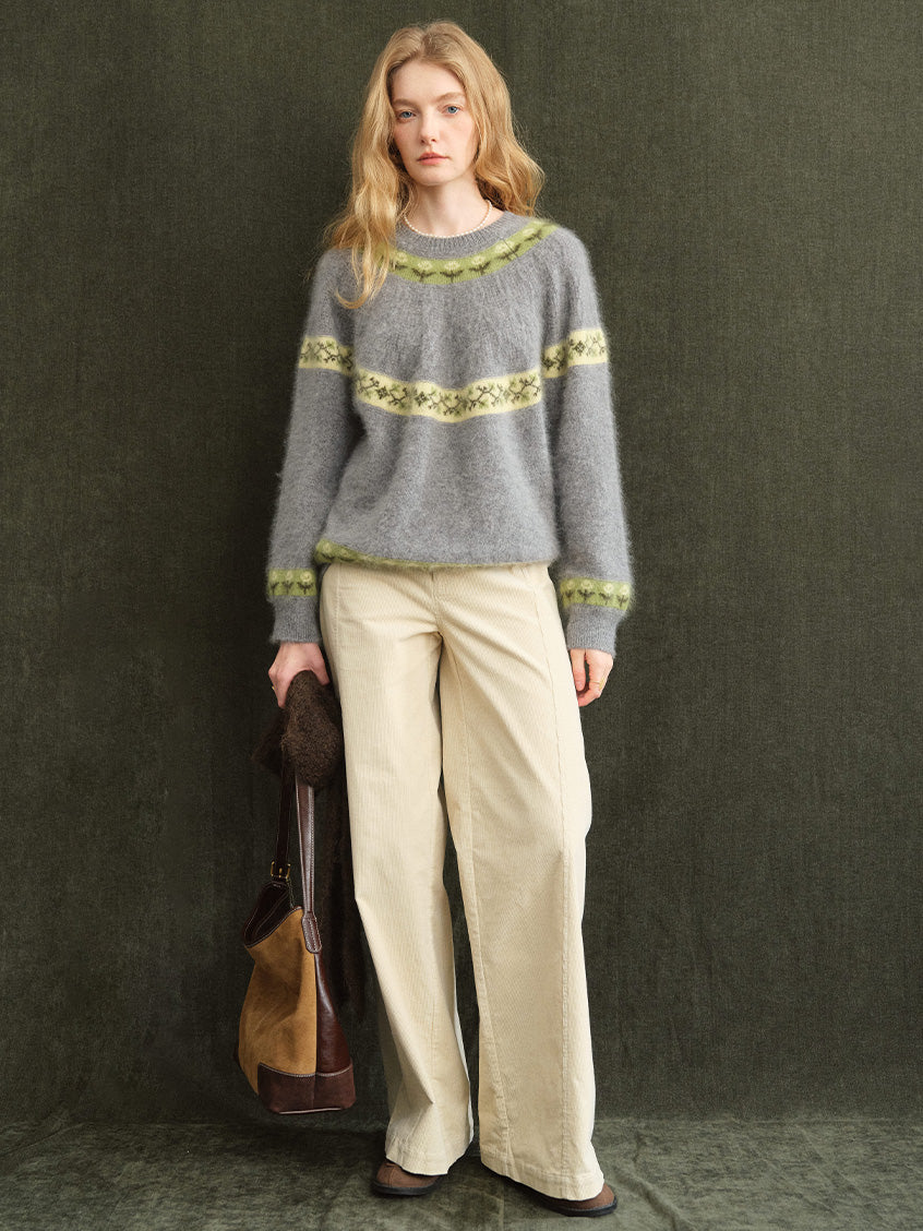 Irina Fair-Isle Nordic Wool-Cashmere Sweater