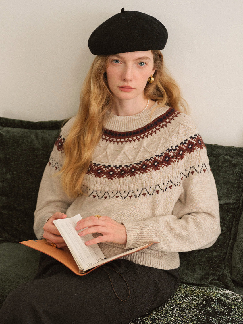 Kasandra Vintage Fair-Isle All-Purpose Sweater
