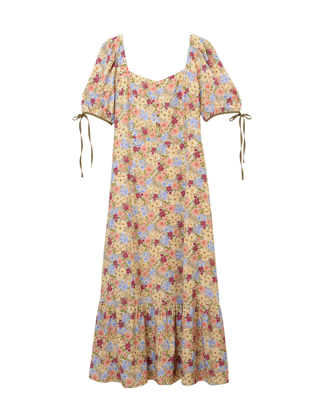Kassidy Daisy Print Drawstring Dress