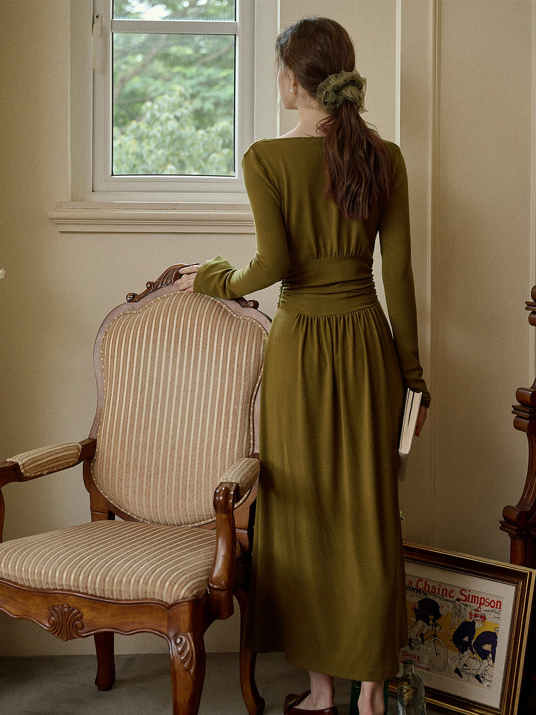 Journee Elegant Romantic Waist Knitted Dress