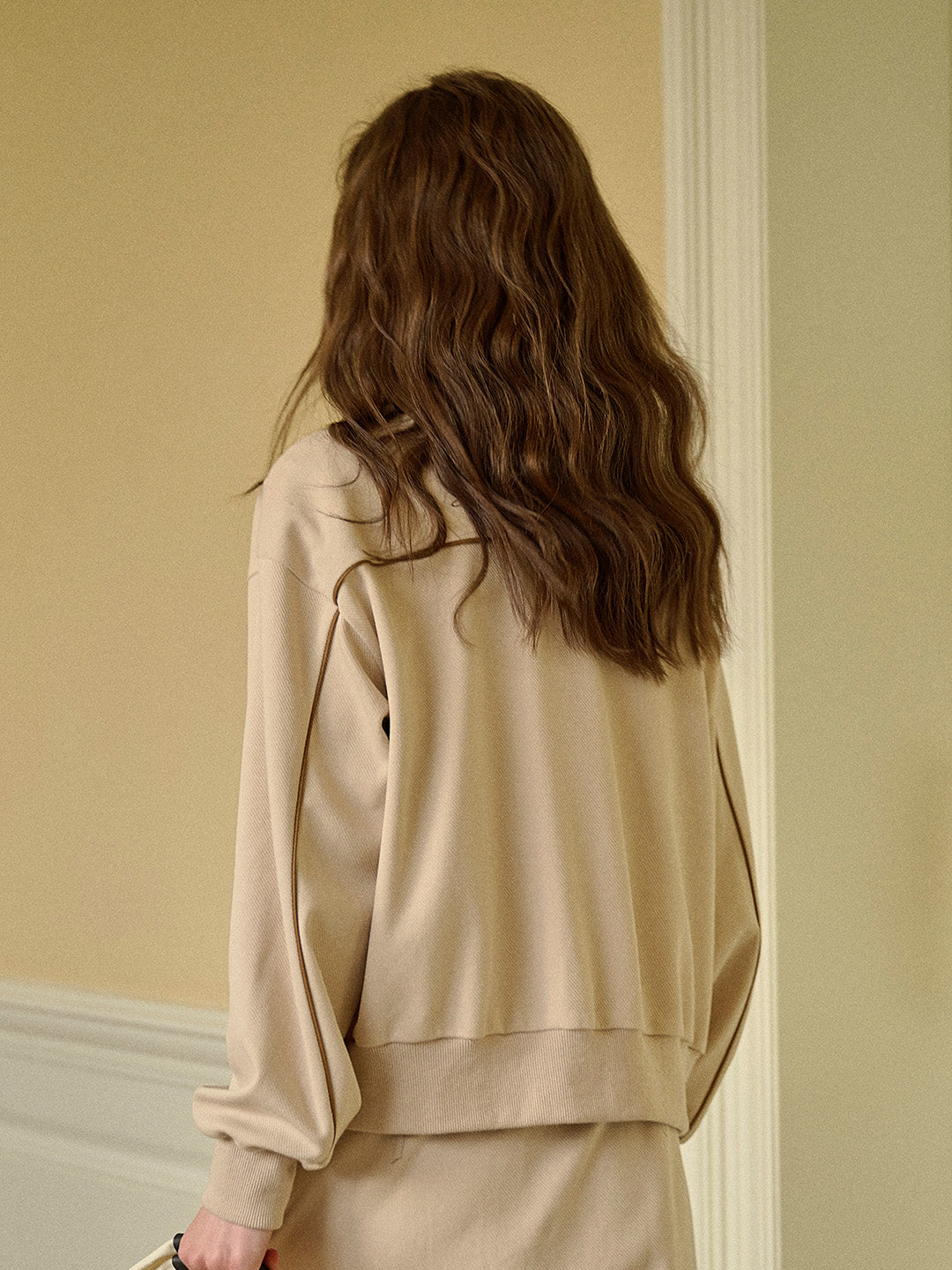 Chloe Polo Collar Cotton Cardigan