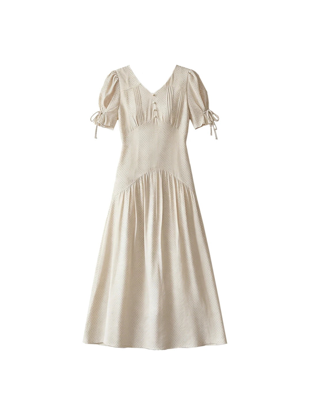 Emiliana V-Neck Accordion Pleats Dress