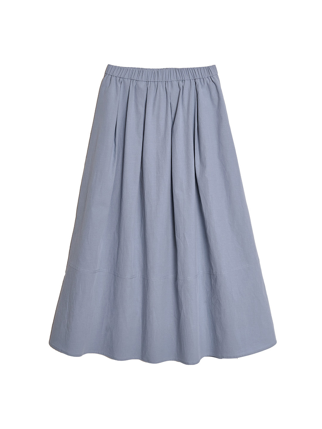 Cassia Pleated Midi Cotton Skirt