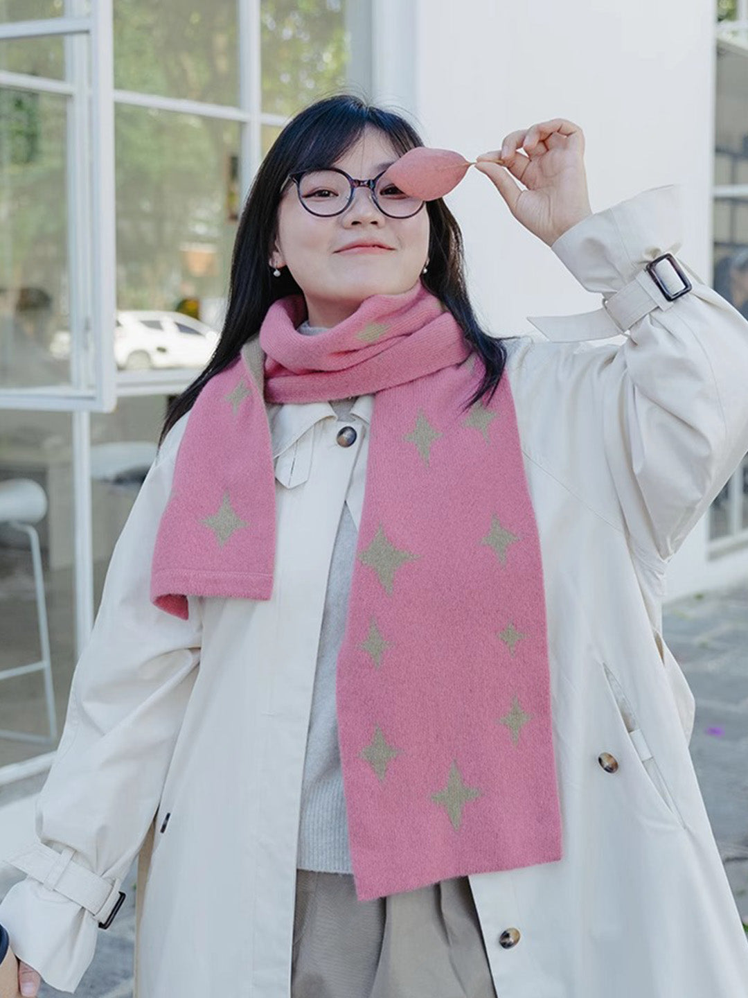 Chowxiaodou 100% Wool Scarf