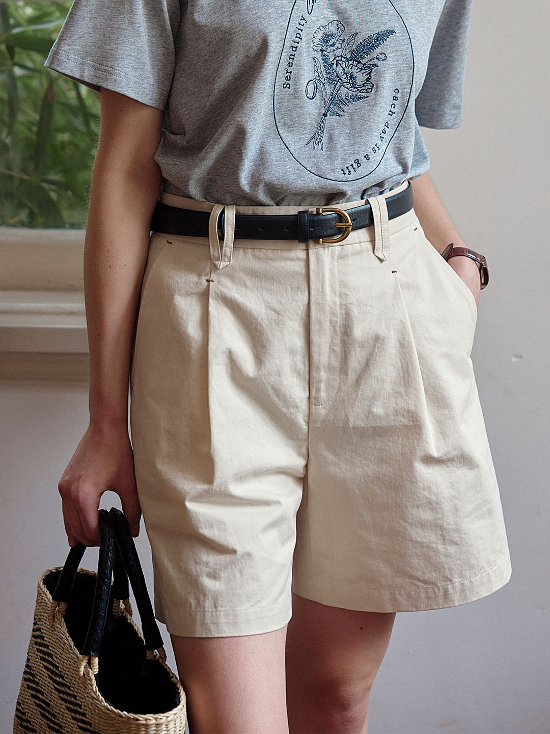 【Pre-order】Kenna Commuter Chiffon Wide Leg Shorts
