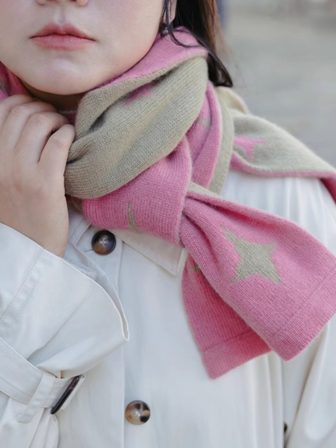Chowxiaodou 100% Wool Scarf