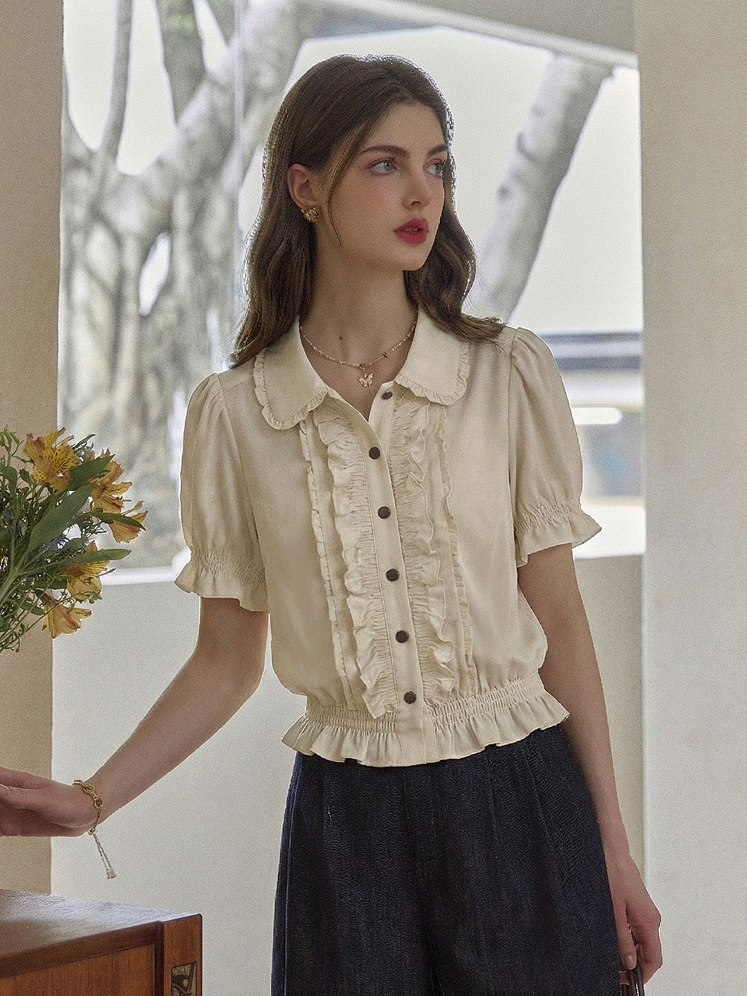 Kya Peter Pan Collar Blouse