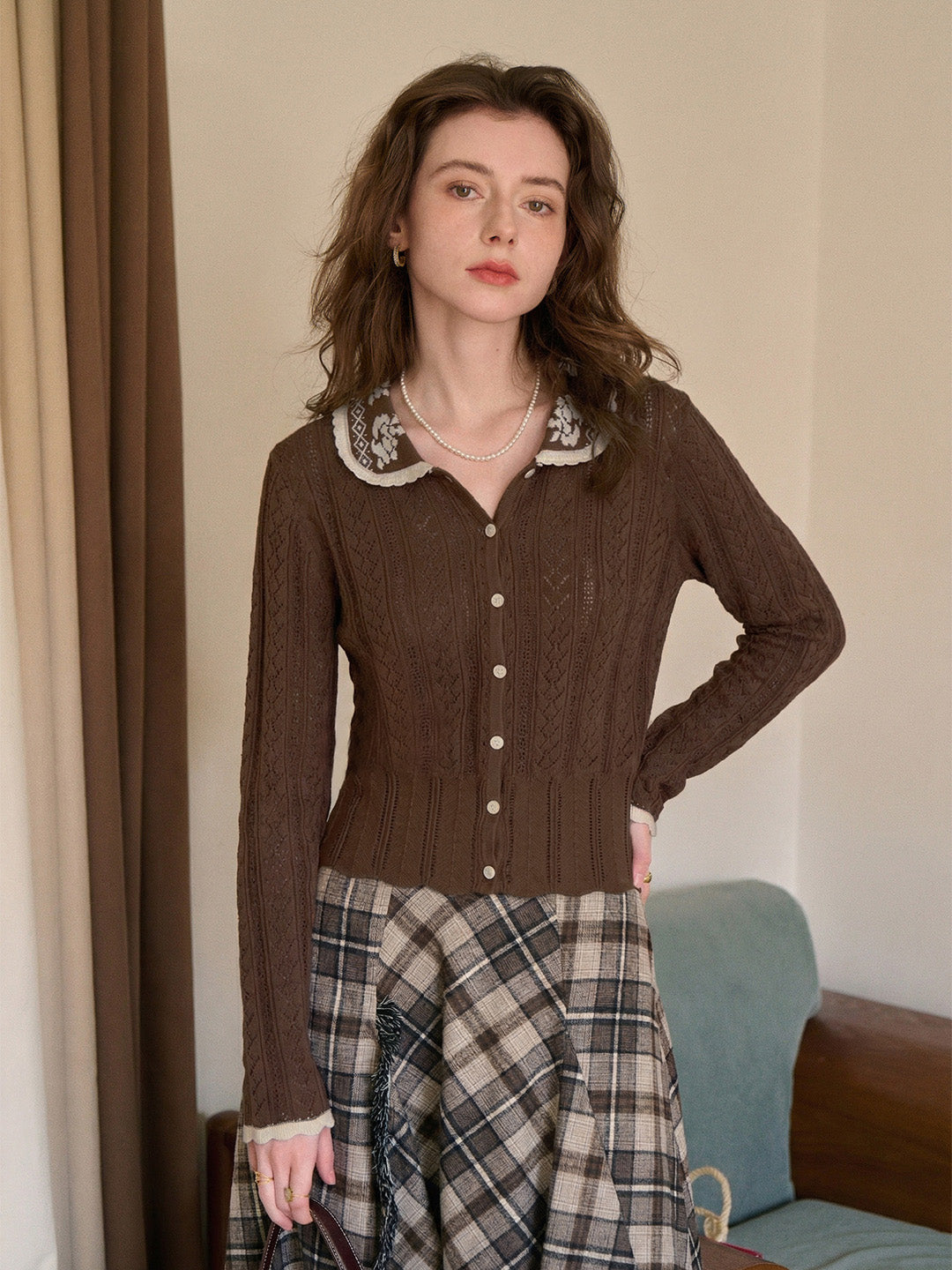 Avani Peter Pan Collar Cardigan
