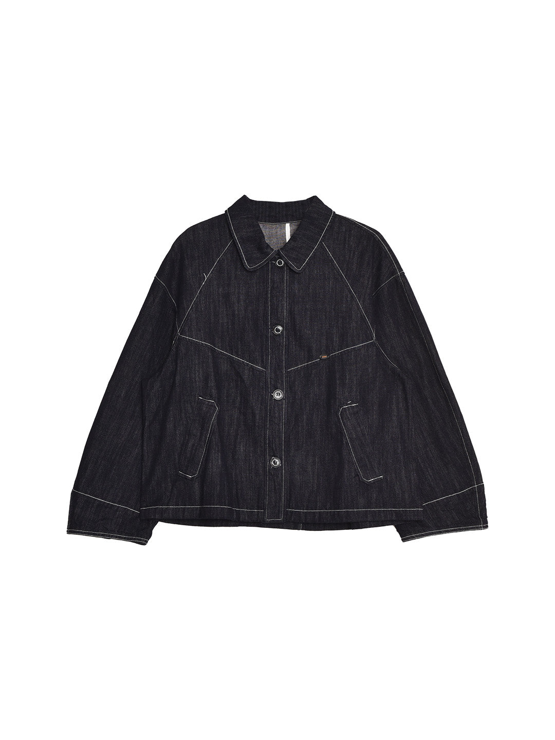 Elle Lapel Cotton Lyocell Denim Jacket
