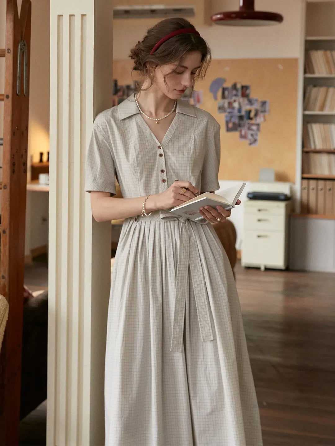 Jamie Lapel 100% Cotton Dress