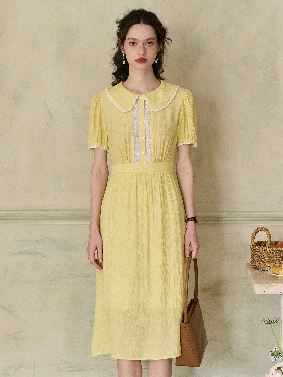 【Final Sale】Raque Classic Notched Lapel Trimmed Dress