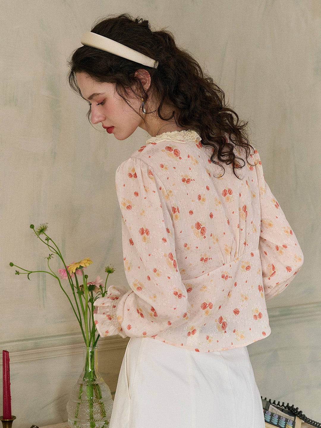 【Final Sale】Laurel V-Neck Floral Blouse