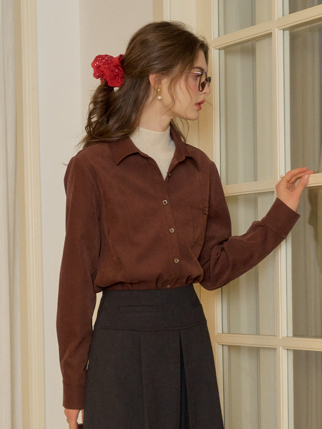 【Final Sale】Novah V-Neck Pocket Shirt