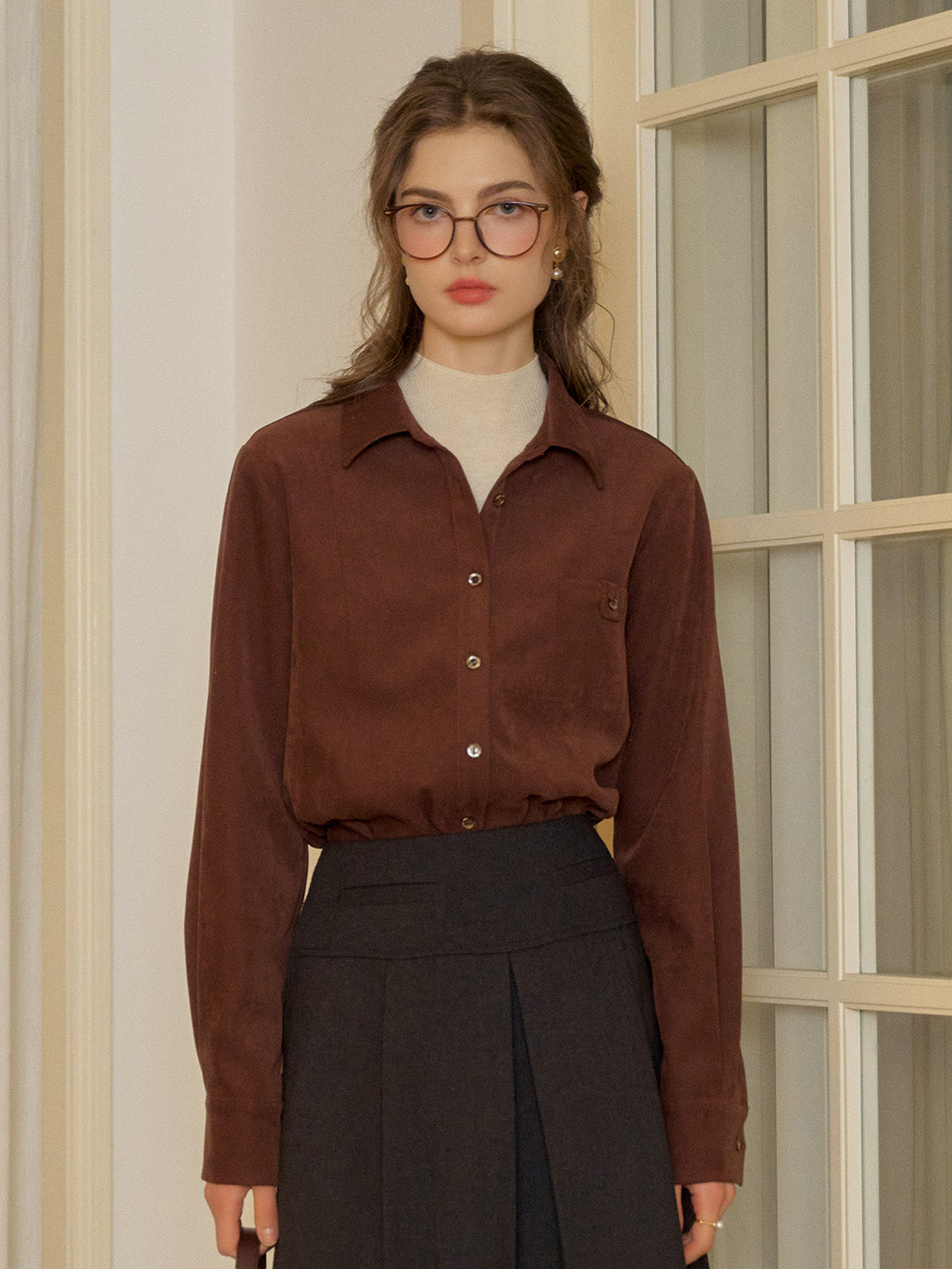 【Final Sale】Novah V-Neck Pocket Shirt