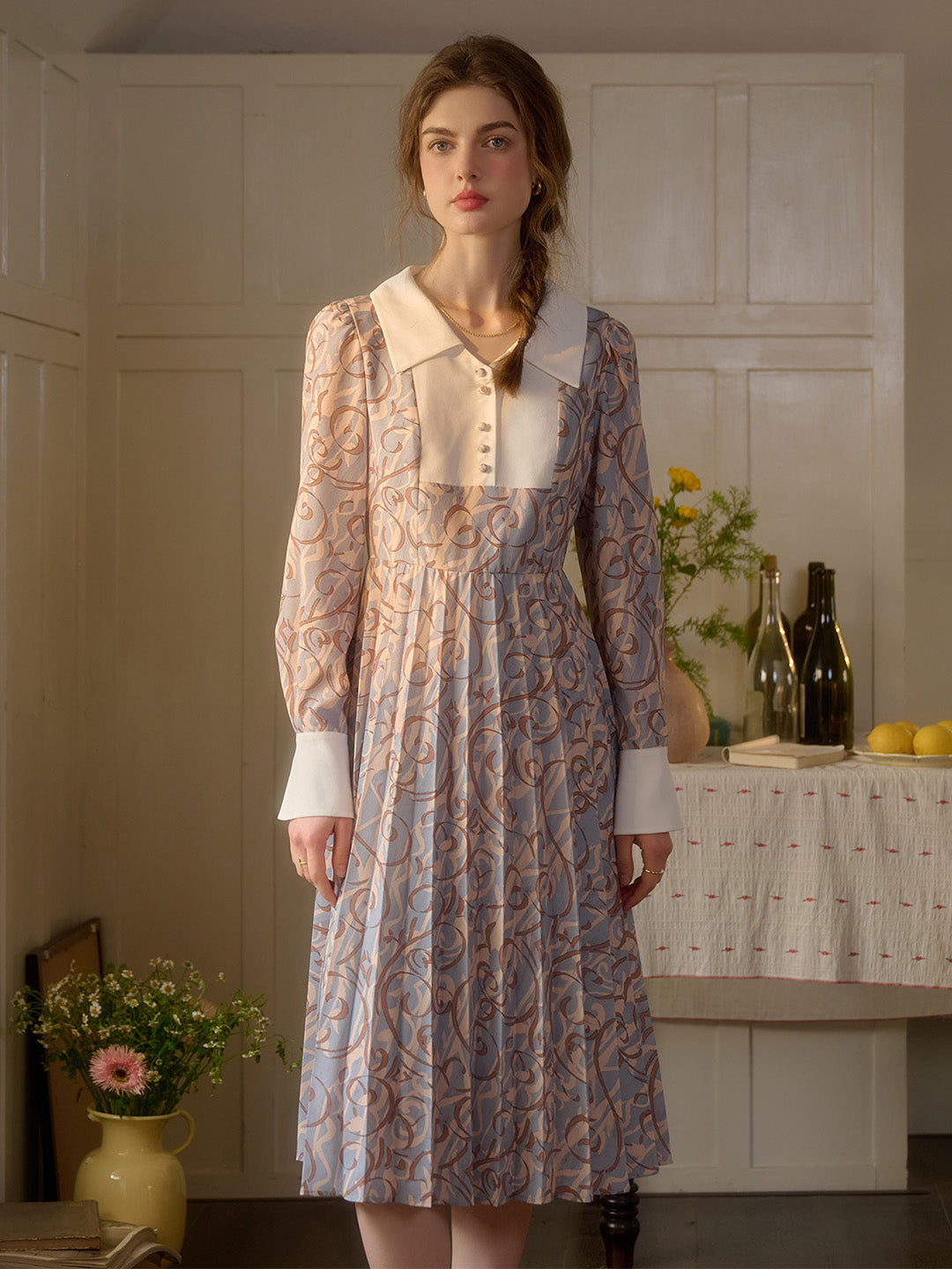 【Final Sale】Paula V-Neck Floral Dress