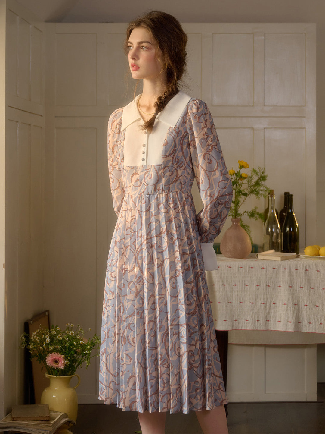 【Final Sale】Paula V-Neck Floral Dress