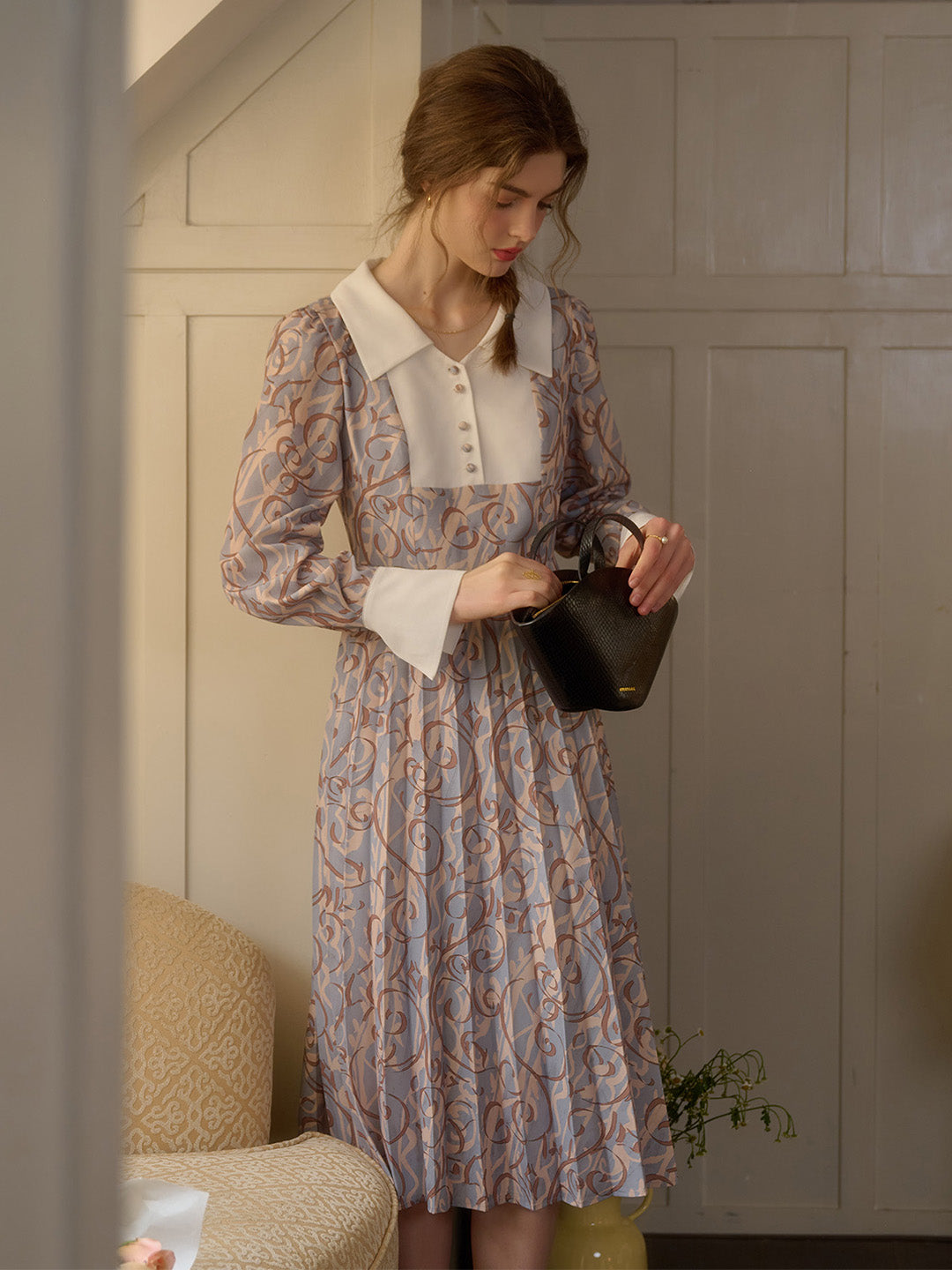 【Final Sale】Paula V-Neck Floral Dress