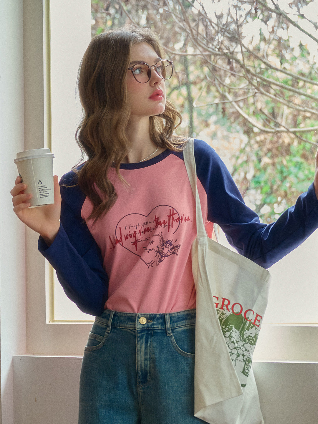 【Final Sale】Isla Valentine's Day Long Sleeve T-Shirt - Blue