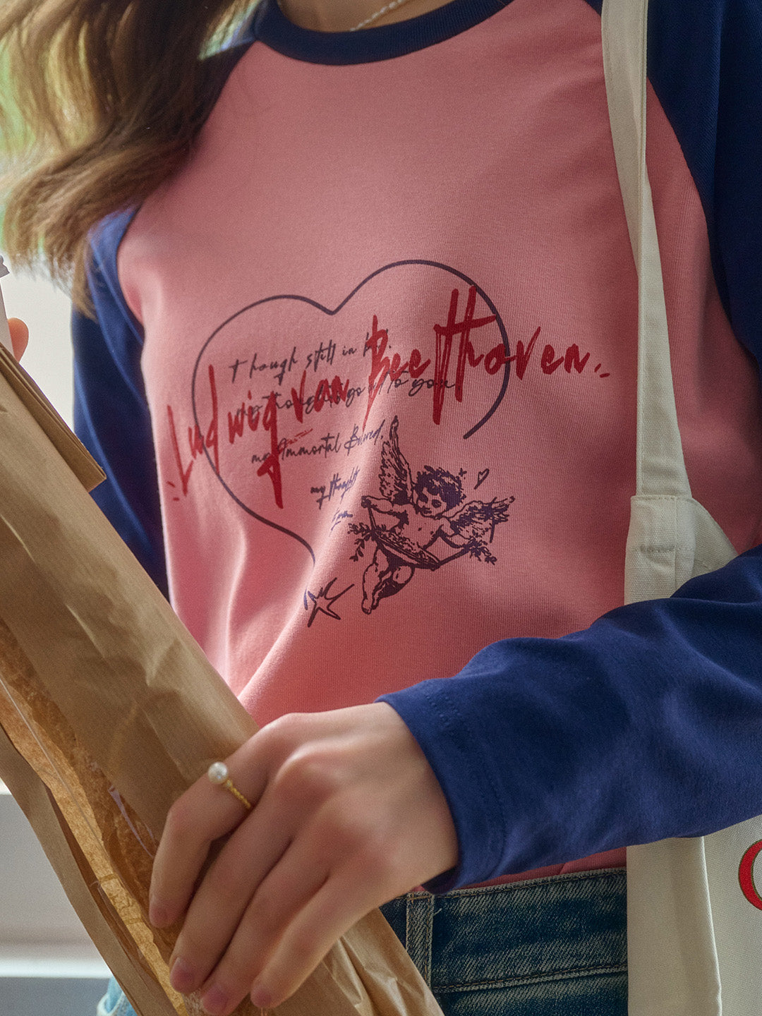 【Final Sale】Isla Valentine's Day Long Sleeve T-Shirt - Blue