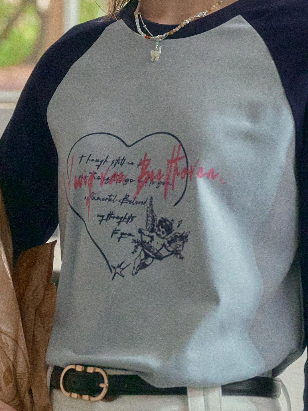 【Final Sale】Isla Valentine's Day Long Sleeve T-Shirt - Blue