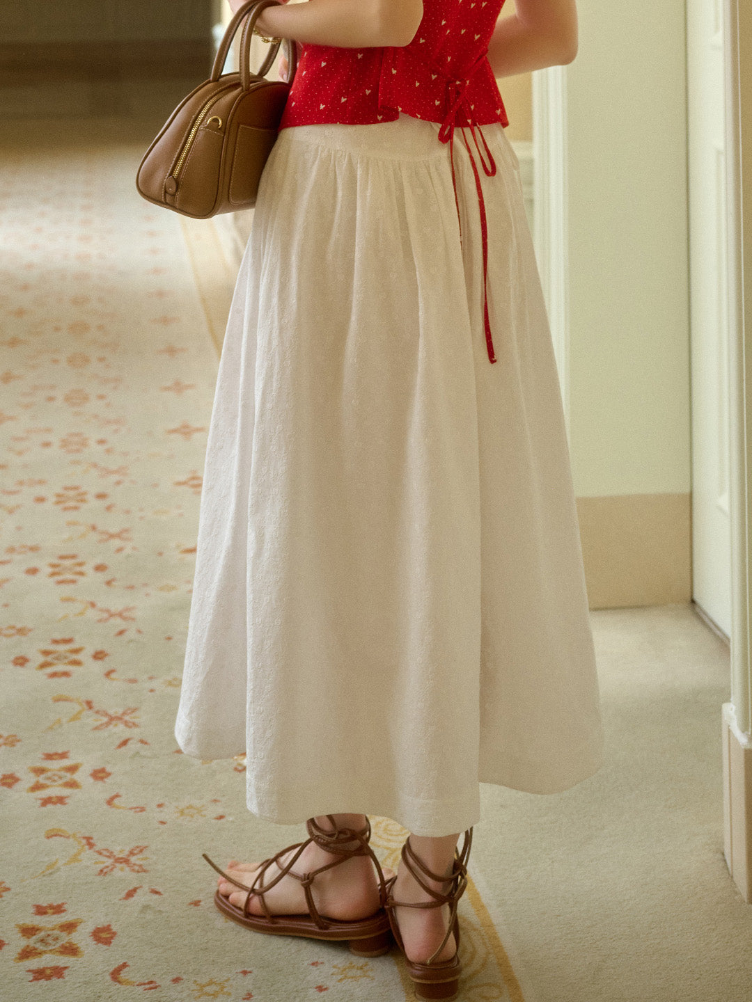 【Final Sale】Emi A-Line 100% Cotton Skirt