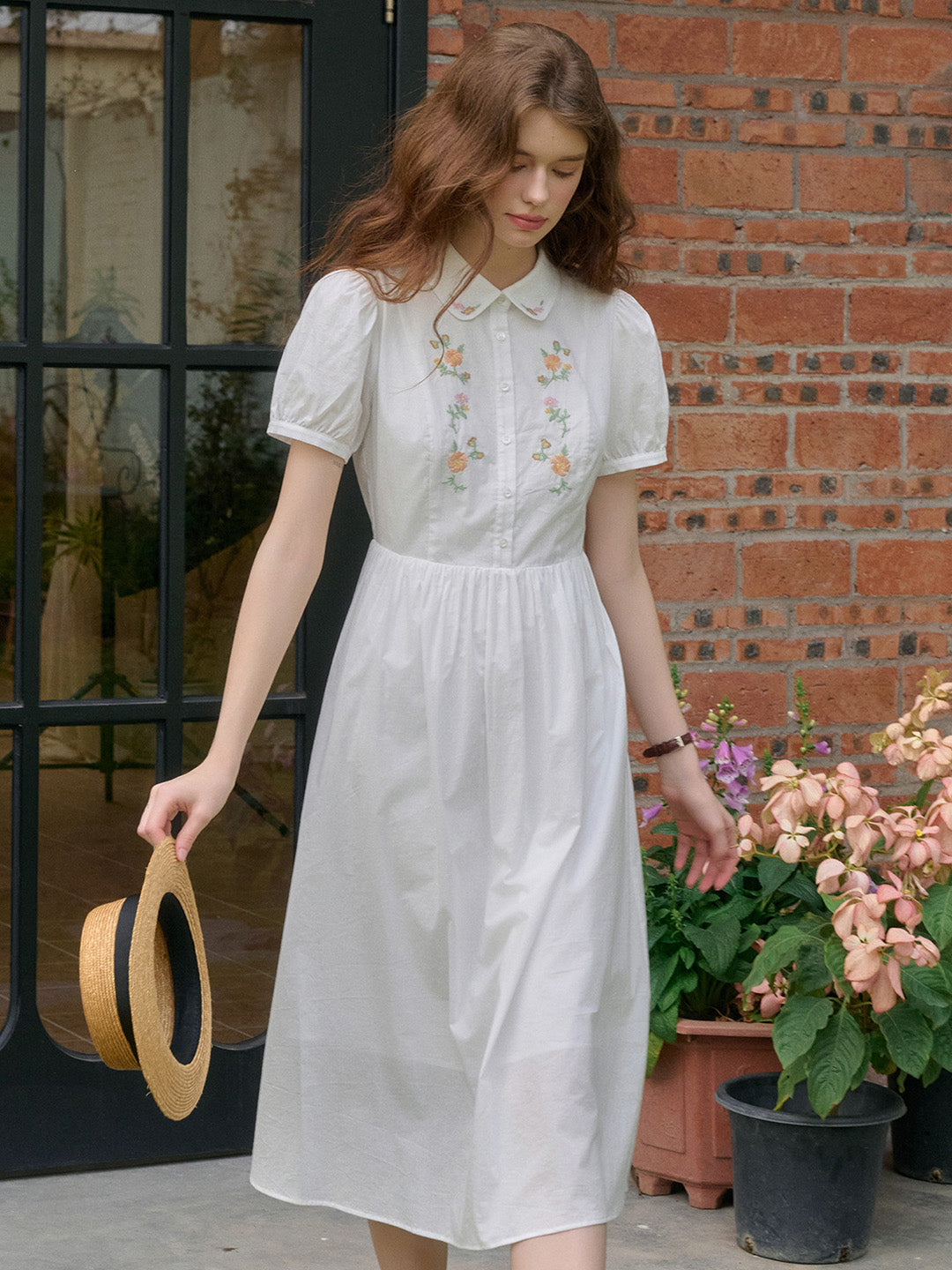 【Final Sale】Kali Peter Pan Collar 100% Cotton Dress