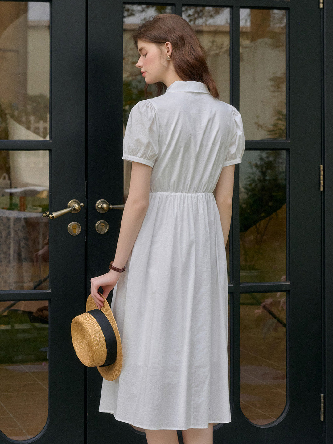 【Final Sale】Kali Peter Pan Collar 100% Cotton Dress