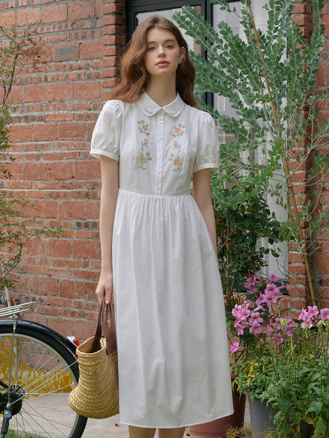 【Final Sale】Kali Peter Pan Collar 100% Cotton Dress