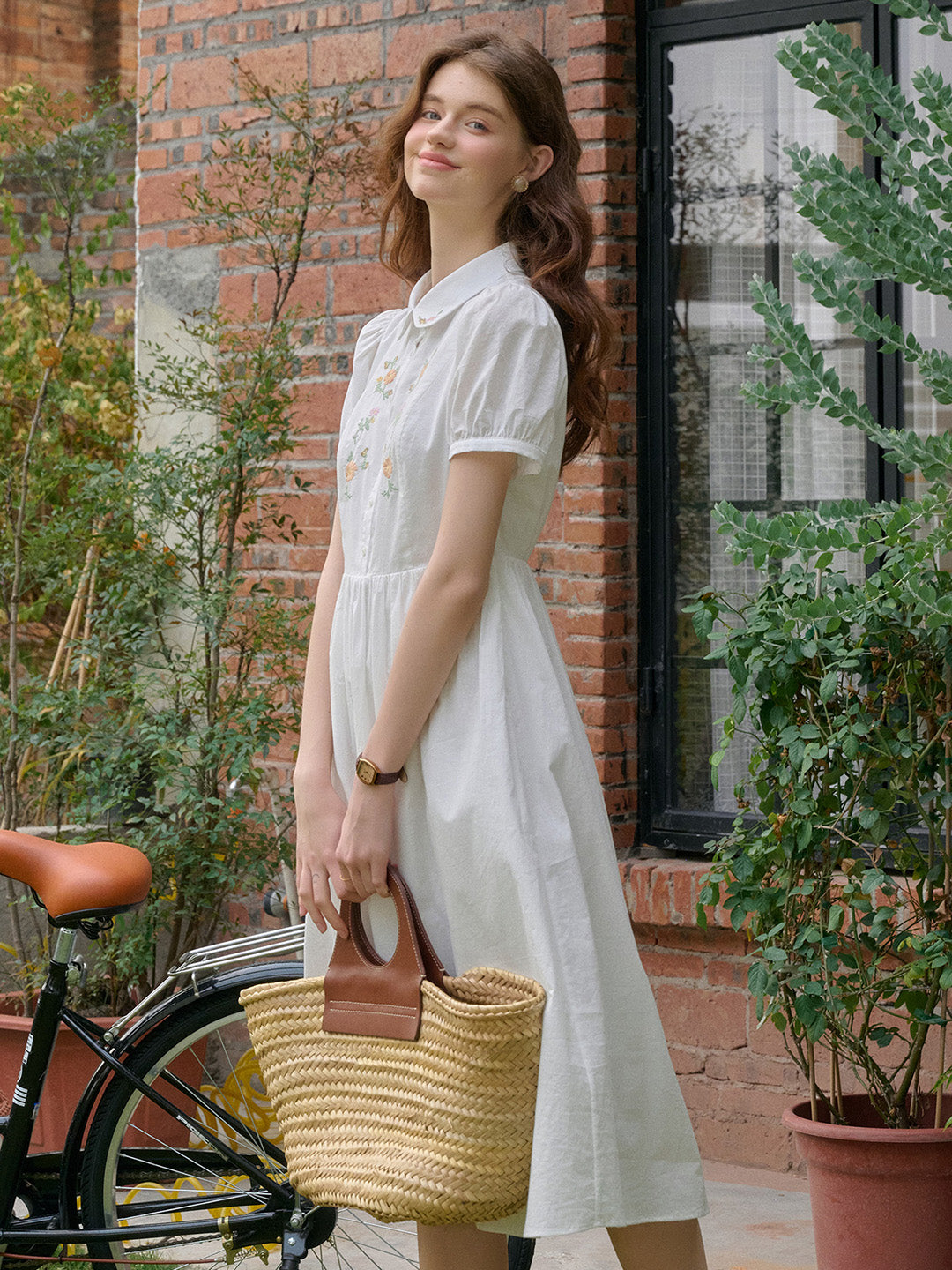 【Final Sale】Kali Peter Pan Collar 100% Cotton Dress