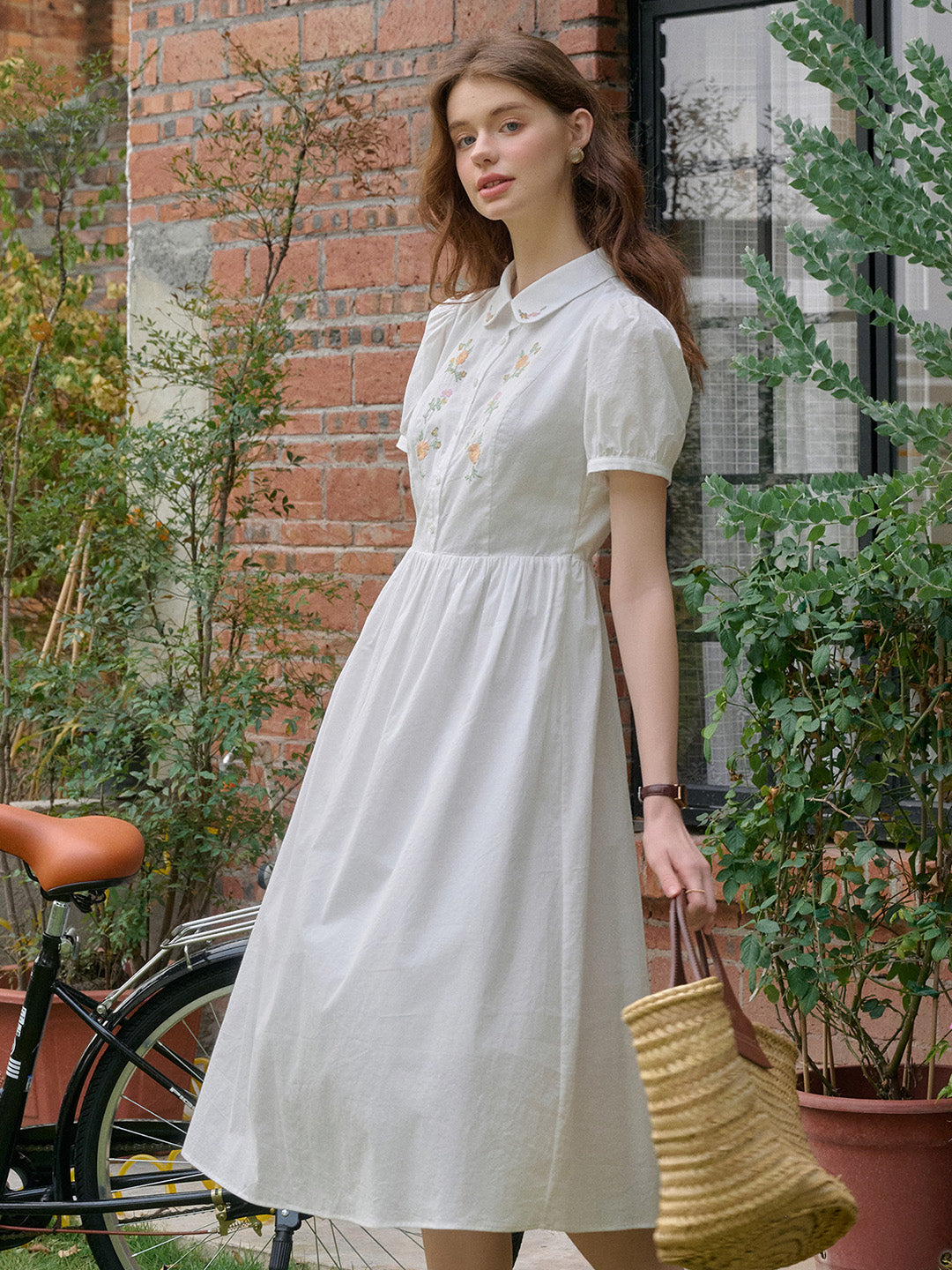【Final Sale】Kali Peter Pan Collar 100% Cotton Dress