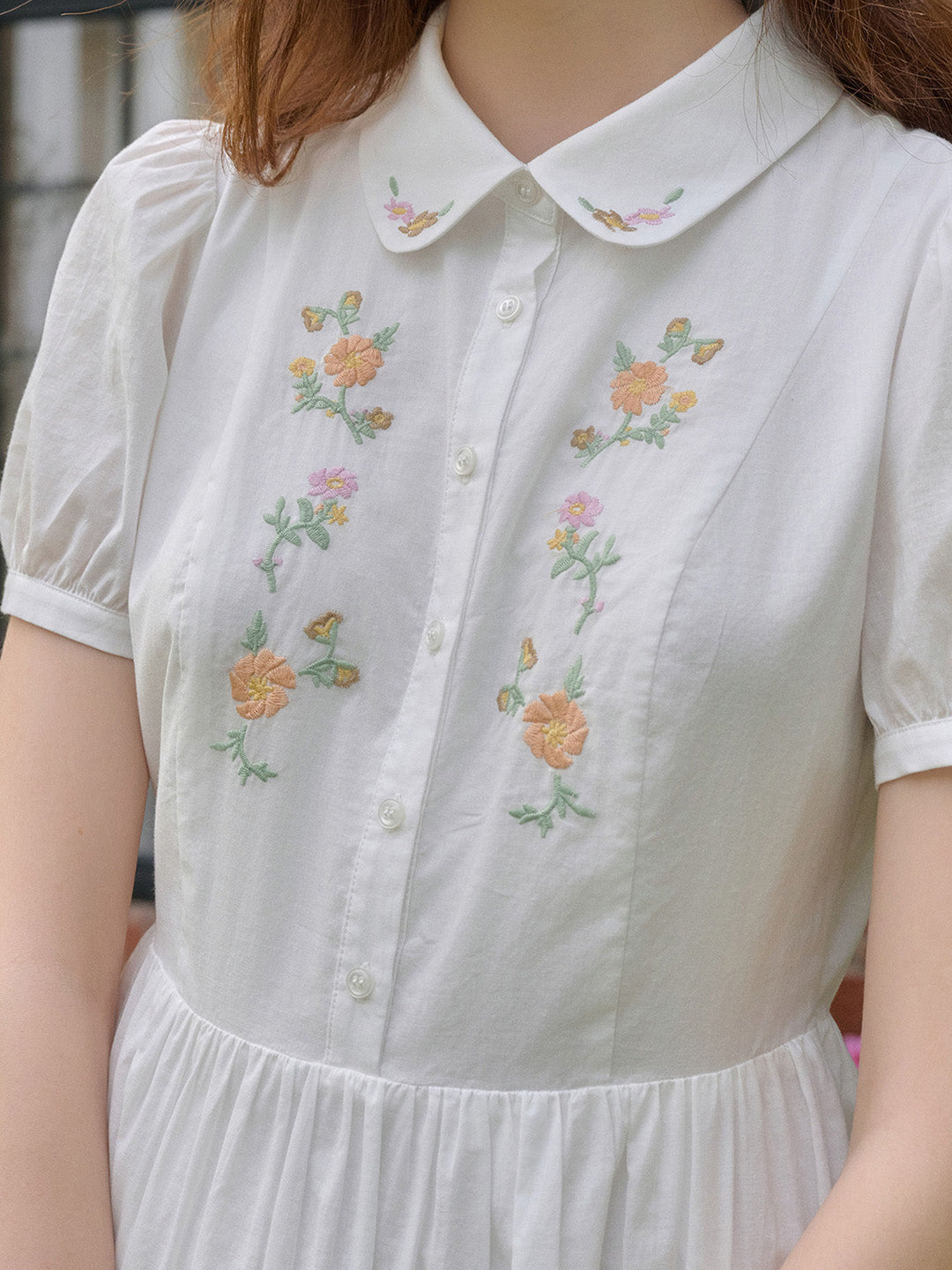 【Final Sale】Kali Peter Pan Collar 100% Cotton Dress