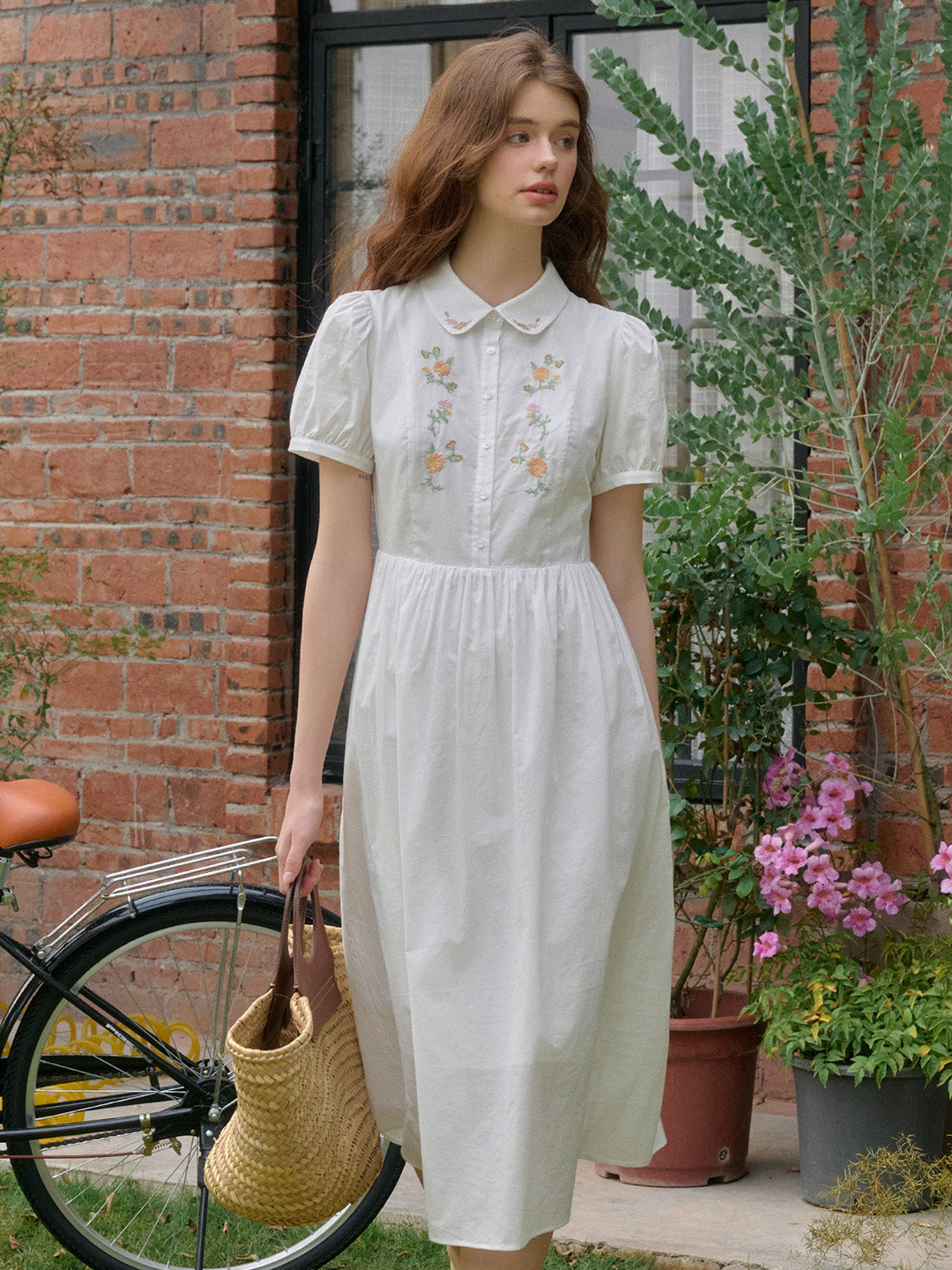 【Final Sale】Kali Peter Pan Collar 100% Cotton Dress